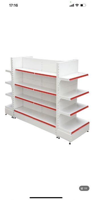 Стеллаж металлические полки мебель для магазина овощные оборудование