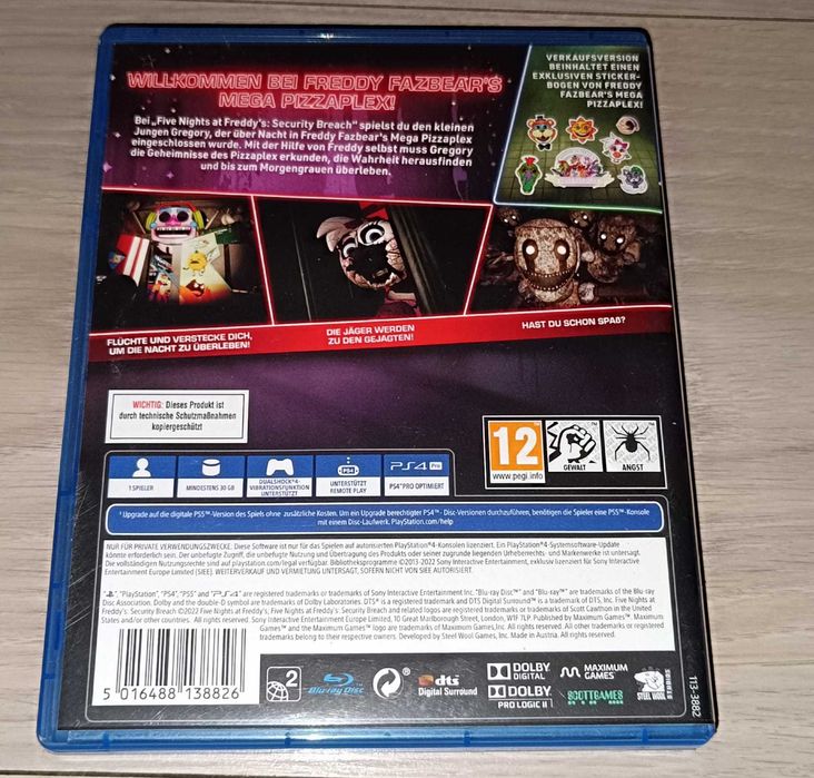 Five Nights at Freddy’s Security Breach PS4/PS5