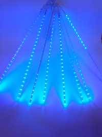 LED Пръчки 50см Бял/син Падащ Сняг 8 пръчки с опция снаждане до 8компл