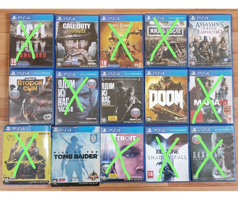 Игры для playstation 4 и ps5 на дисках в наличии в Кокшетау