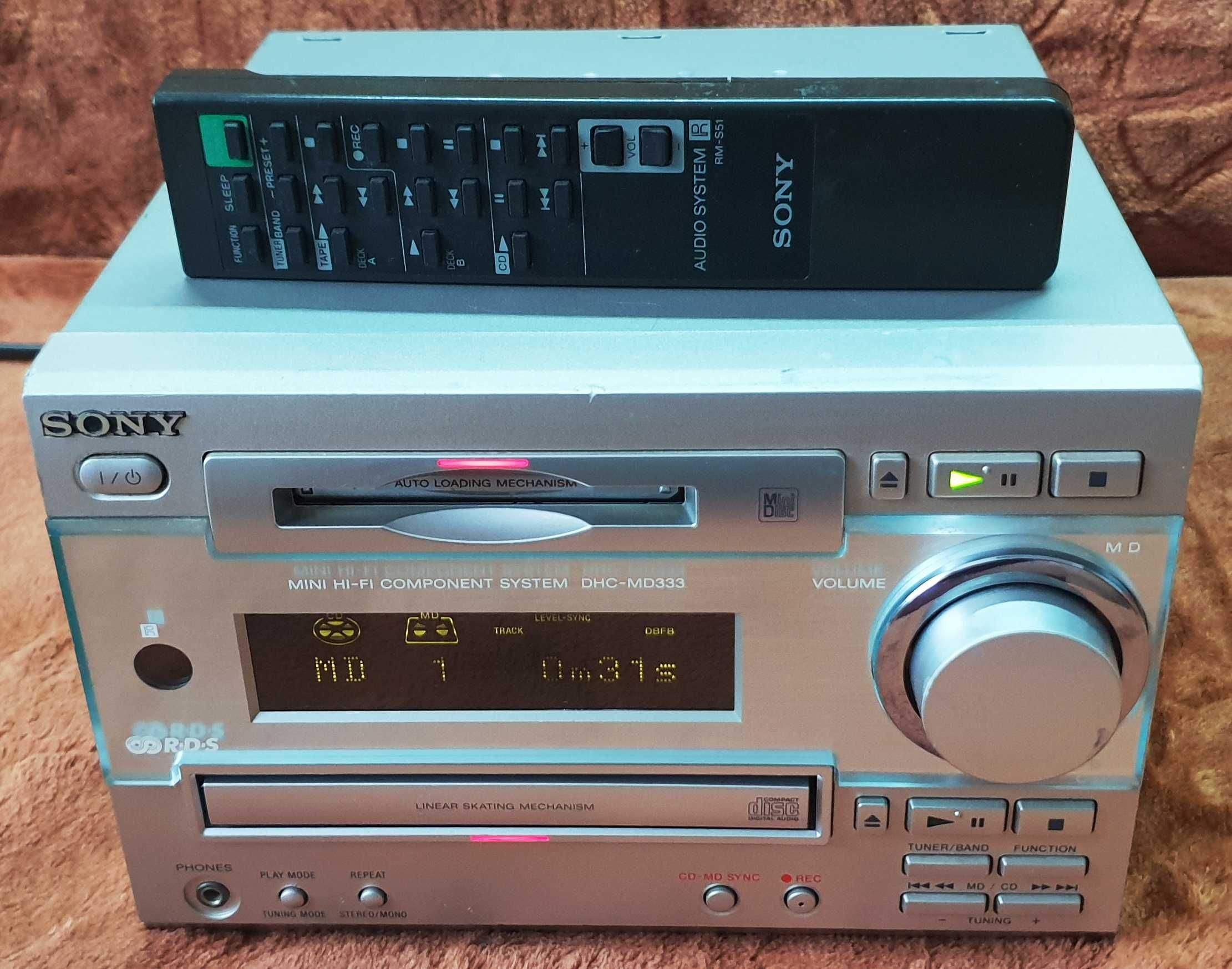 Sony HCD-MD333 statie, CD, Mini Disck, Tuner
