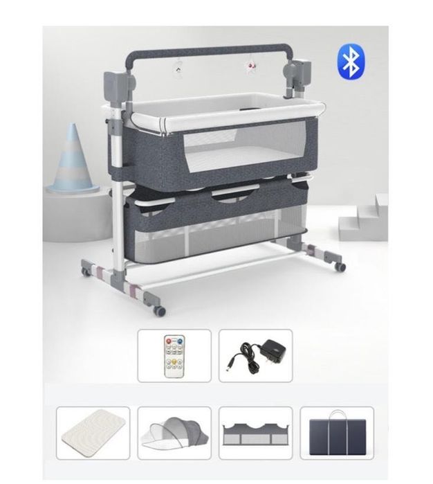 Кроватка - люлька, качалка для новорожденных. Не пользовались.