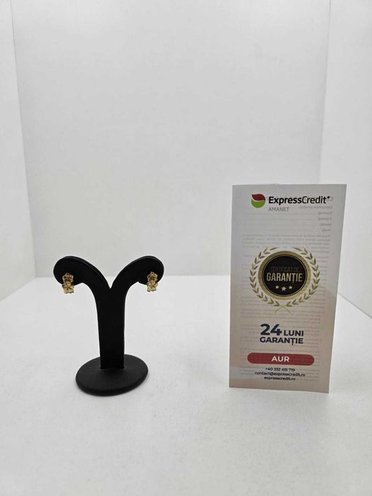 Cercei aur 14K 4.63gr (Ag25 Belvedere B.40422)-Garantie 2 Ani!