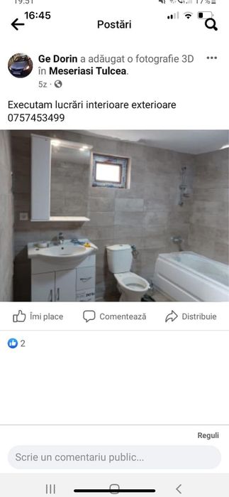 Meserias lucrari interioare exterioare