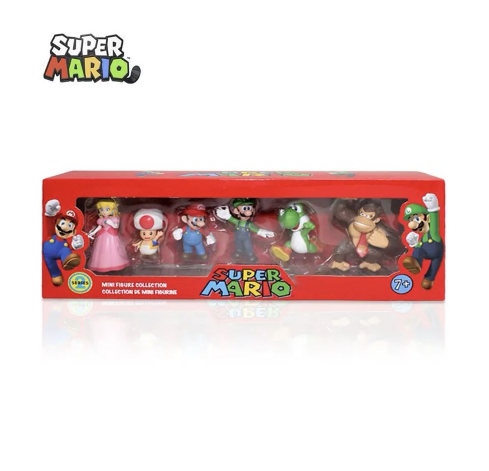 Super Mario set 6 figurine (cu licenta) originale