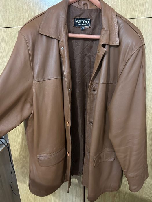 haina de piele barbati  .