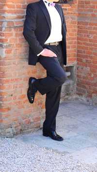 Costum Paolo Rossi negru nunta mire nas eveniment marimea 50
