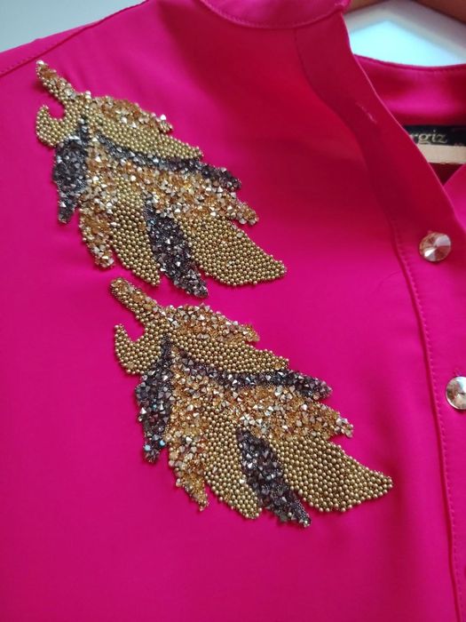 Двойка, нарядная, плисерованная .