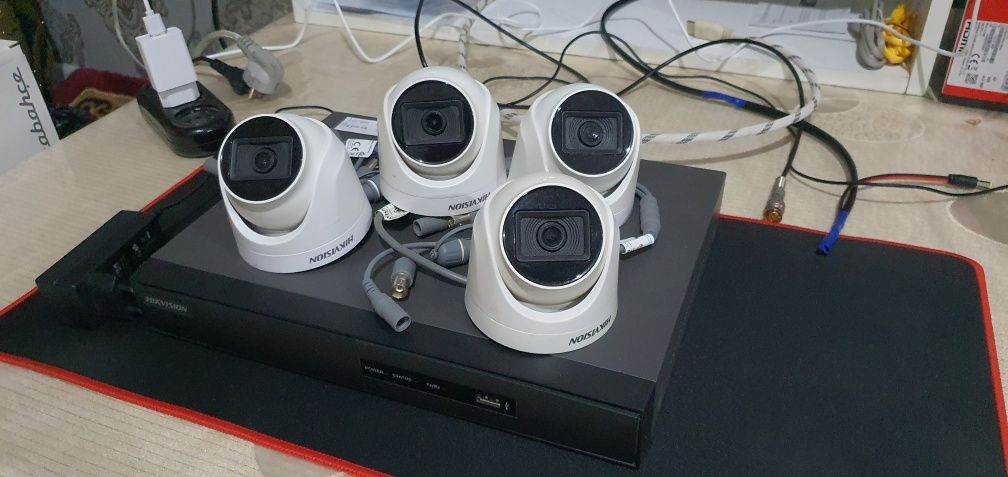 Kamera sotiladi Hikvison 4 kanal 4 ta kamera