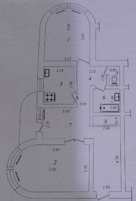 2-х комнатная квартира ул. Нукусская (дом без газа)  ID: 4050