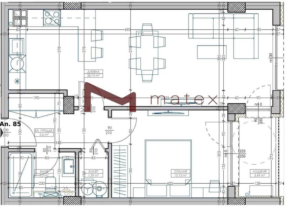 Продава се Двустаен апартамент в Варна, Младост 1 - 76 кв.м за 1527 €/кв.м - Снимка #1
