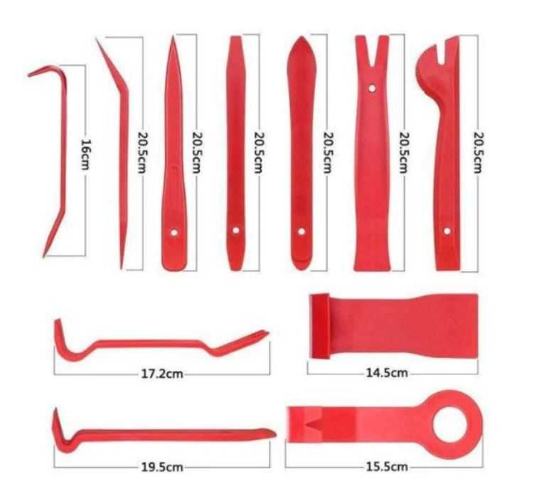Комплект инструменти за интериора на автомобила, 19 части