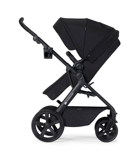 Carucior 3in1 KINDERKRAFT A-Tour KSATOU00BLK3, 5 puncte, 0 luni+,