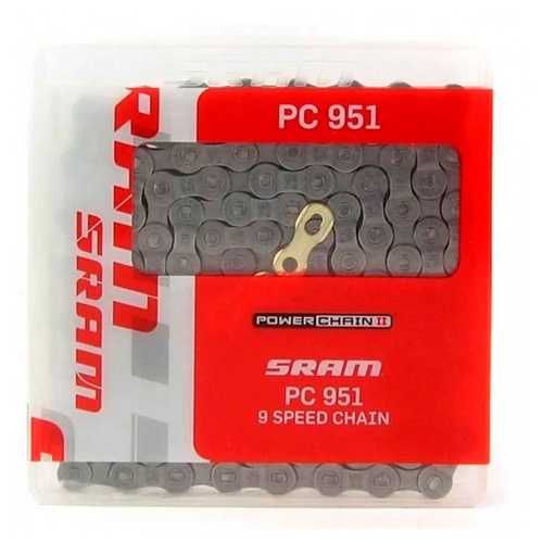 Sram цепь PC 951 - 114 links power link gold 9-speed
