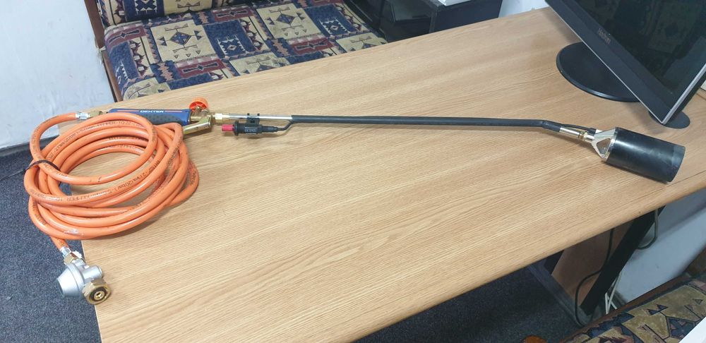 Arzator Torta acoperis - sudura Dexter cu aprindere piatra, furtun 5 m