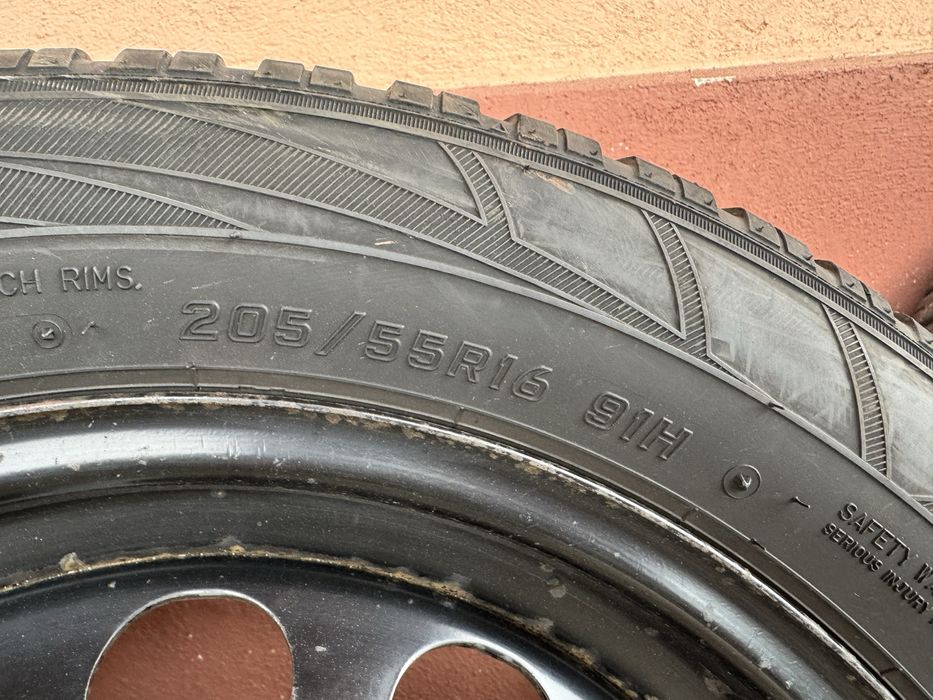 Jante tabla 5x112 cu anvelope iarna 205/55/R16 - Skoda/VW/Seat/Audi