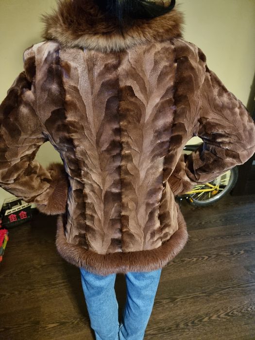 Haina blana naturală nurca ocazie