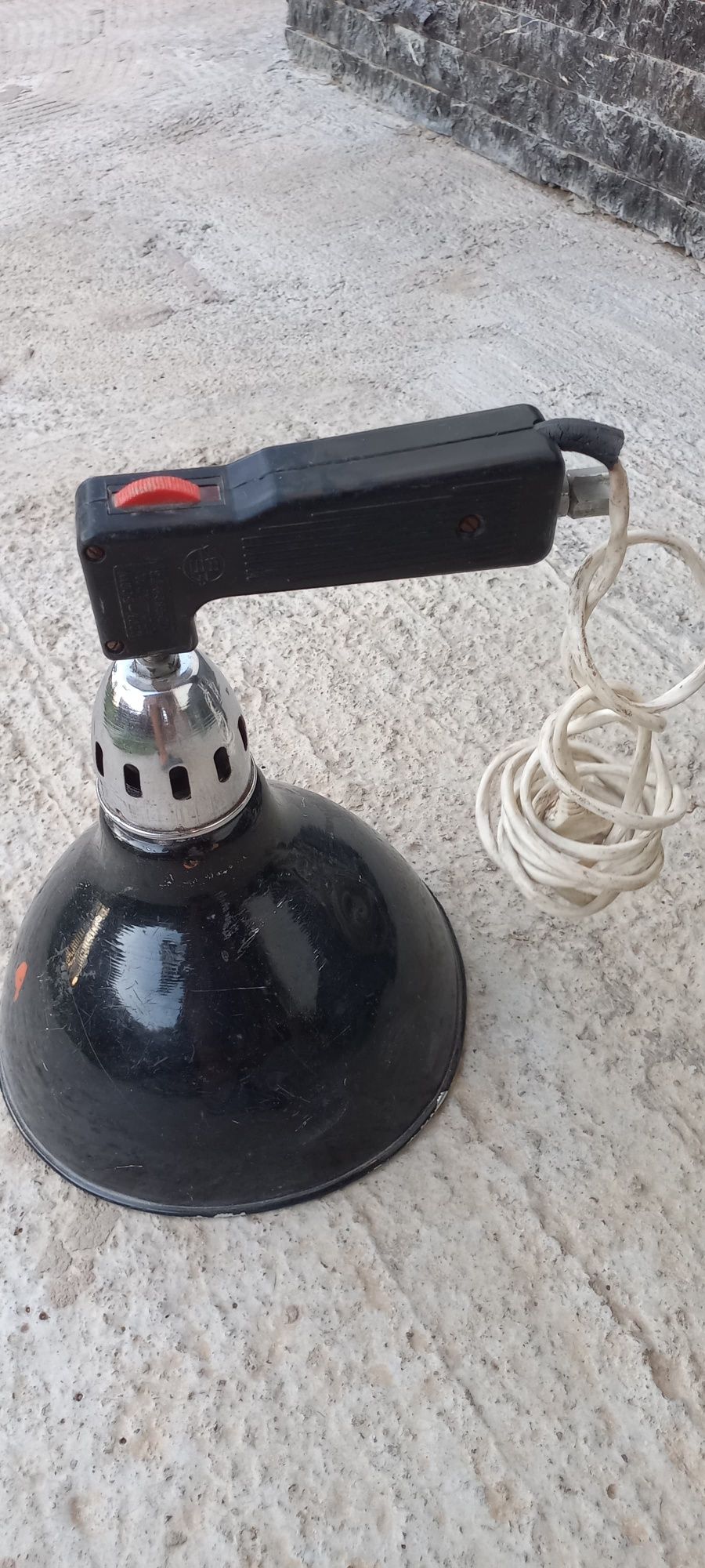 Lampa industriala ventilator vechi colecție din metal fabricat în 1950