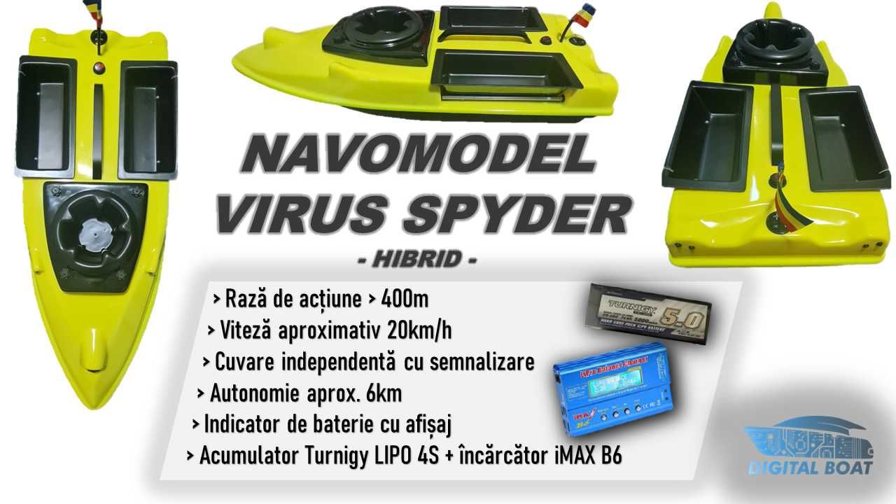 Navomodel/Barcuta plantat SPYDER centrifugă LIPO 4s viteza crescuta