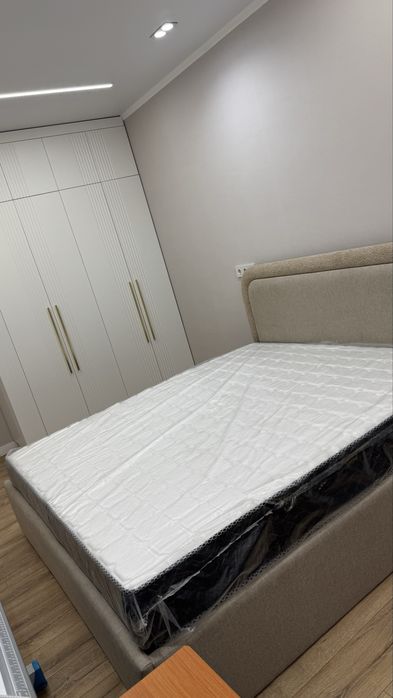 Заманауи стильдегі премиум кровать + ортопед матрас