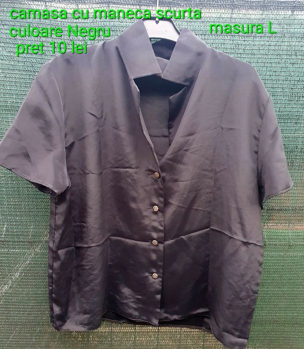 Camasa maneca scurta neagra