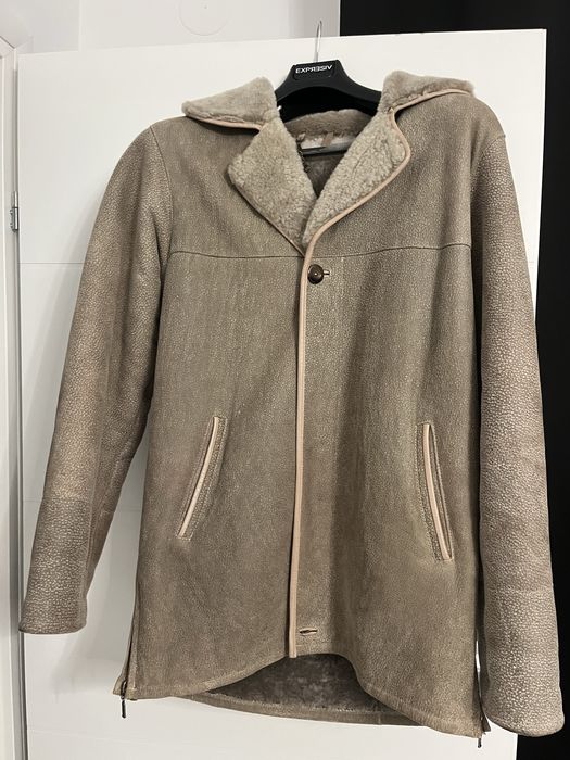 Vand haina barbateasca piele/blana naturala