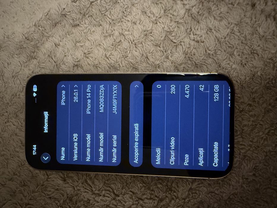 Iphone 14 pro, gold, 86%