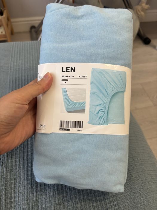 Новая прстыня Ikea LEN
