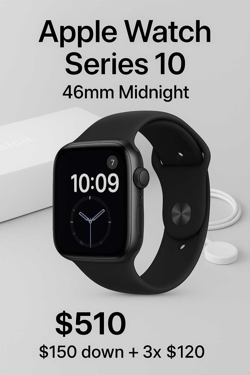 Apple Watch Series 10 — 46mm Midnight LW/A