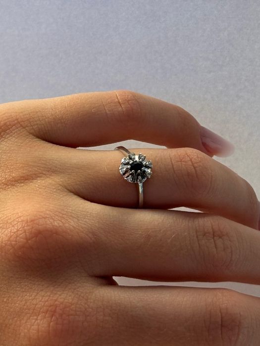 Inel Aur , Diamant și Safire