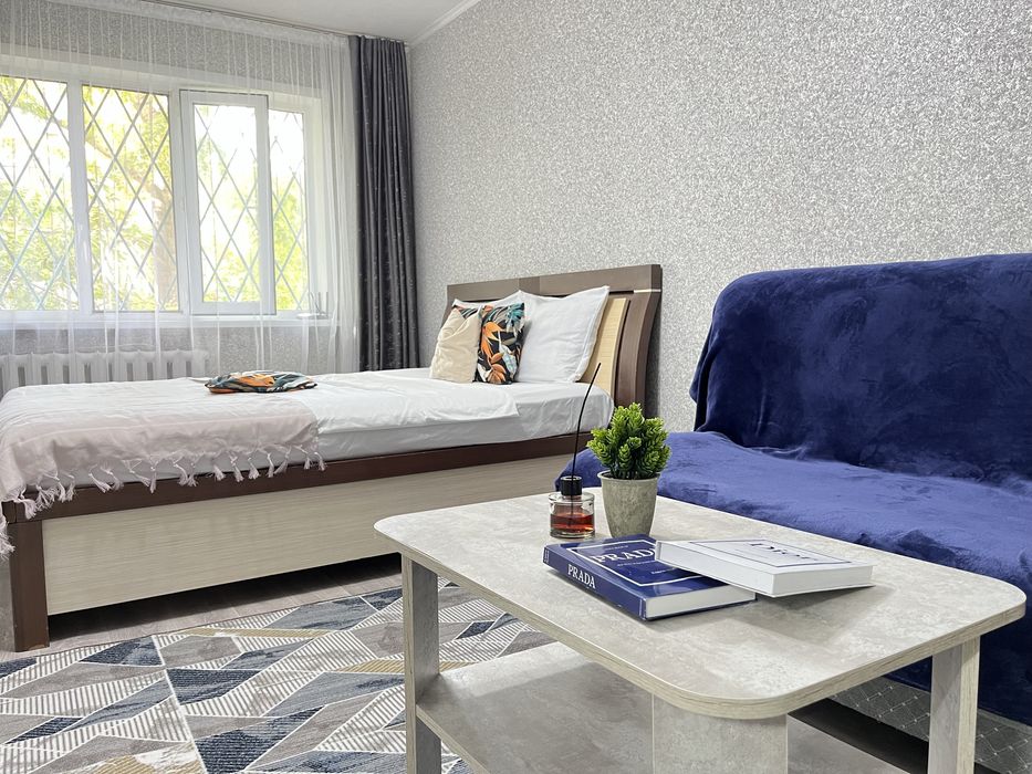 Сдается 7 мкр! Район Корзины! Смарт Тв! Снять квартиру посуточно