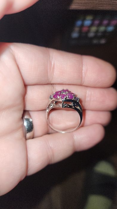 Inel superb argint și pietre naturale