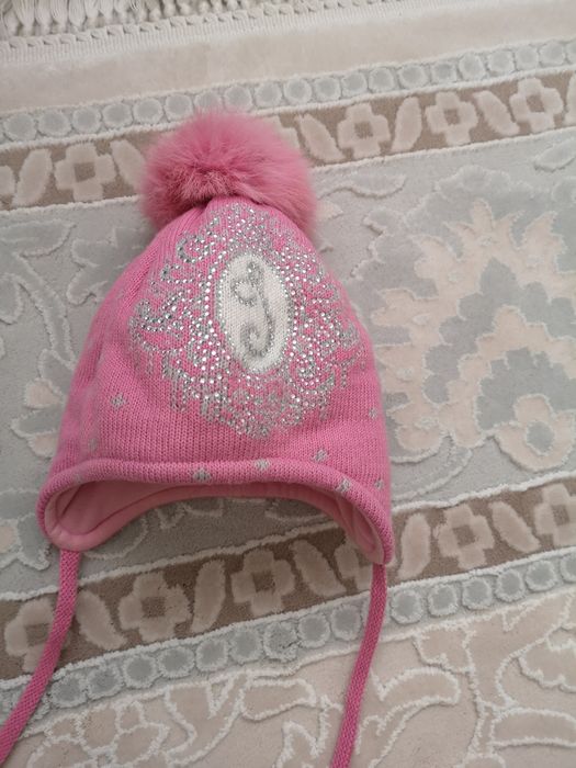 Шапка детская на 1-2 годика, очень тёплая, размер 48