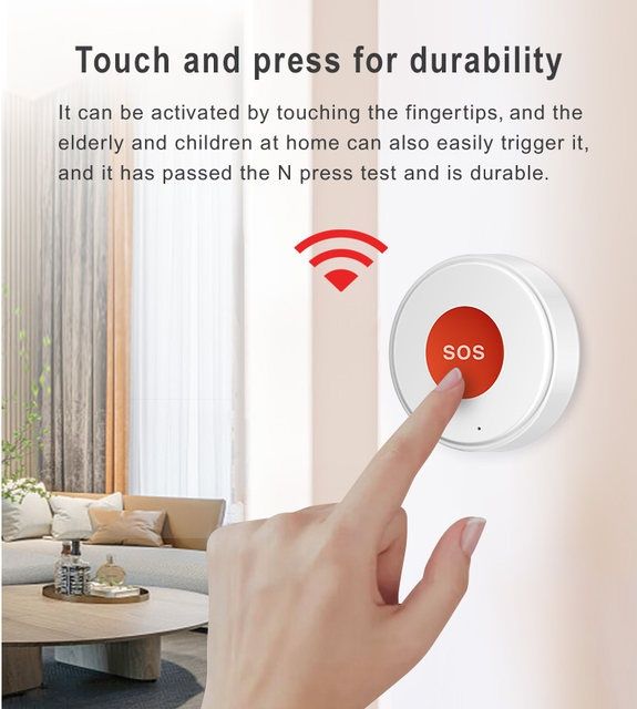 Tuya / Smart Life WiFi SOS (паник) бутон за деца, възрастни, охрана