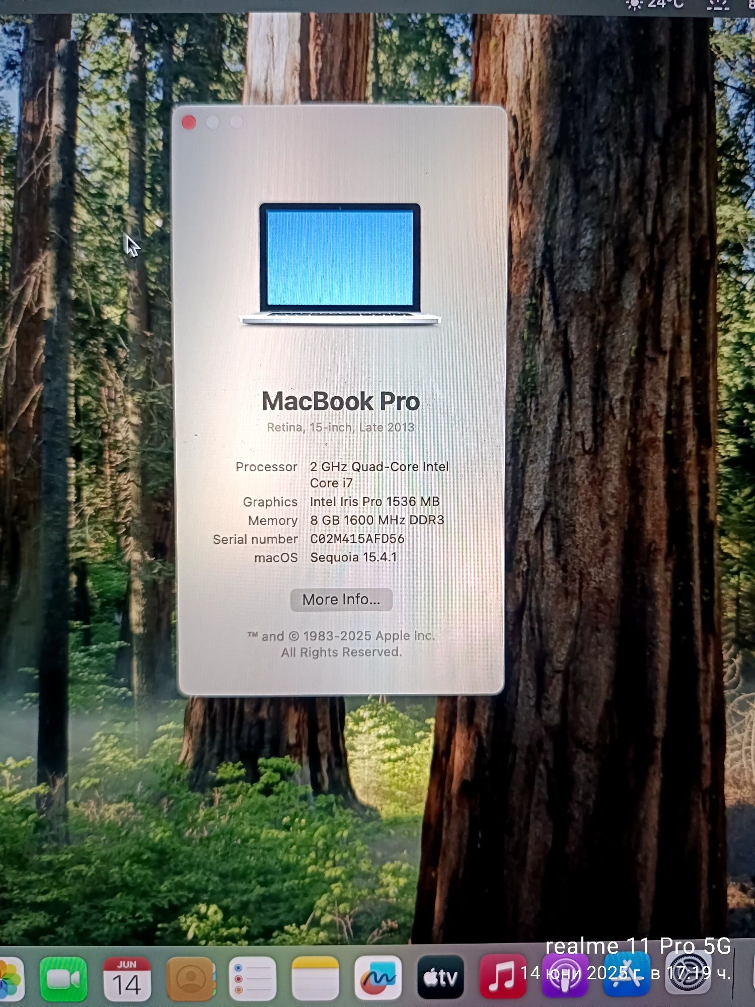 Macbook pro retina 15".2013