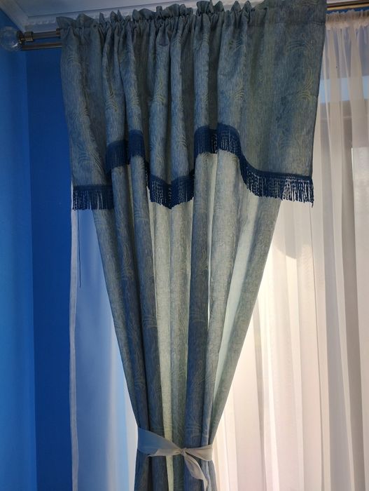 Draperie bleo-albastra