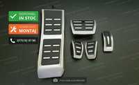 Ornamente INOX pedale si footrest S-Line - Audi A4 (B8) A5 A6 A7 A8 Q5