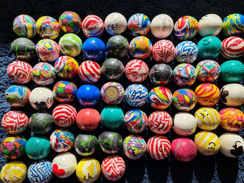 Гумени топчета, малки и големи