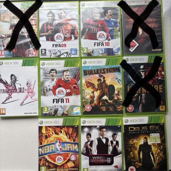 Vand pachet jocuri XBOX360