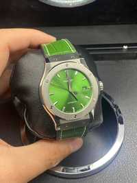 Hublot Classic Fusion Green Titanium 42mm Green Lined Rubber Strap 542