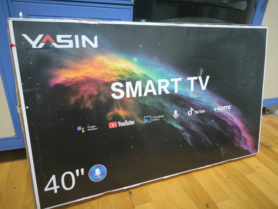 НОВЫЙ Yasin 106 см smart tv телевизор