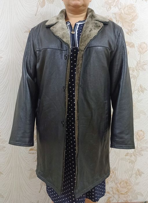 Пальто -куртка натуральная кожа
