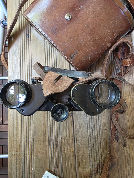 Антикварен бинокъл C. P. Goerz "Marine" – 6x30, оригинален калъф и док