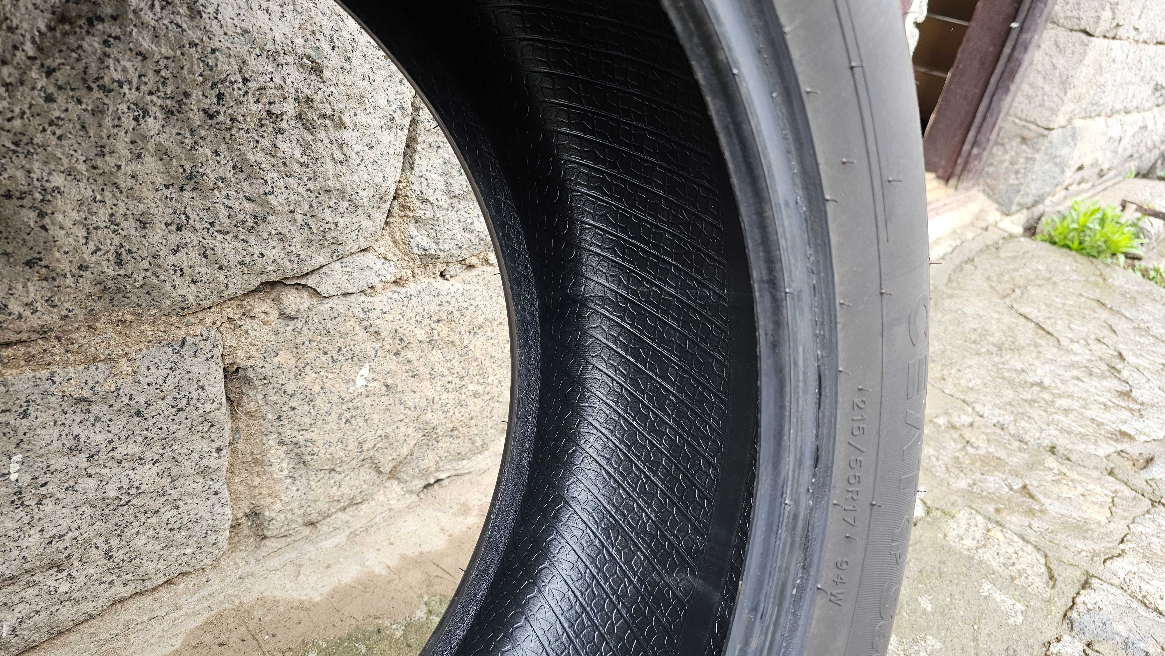 2 броя 215/55R17 летни гуми СЕАТ DOT24 7мм