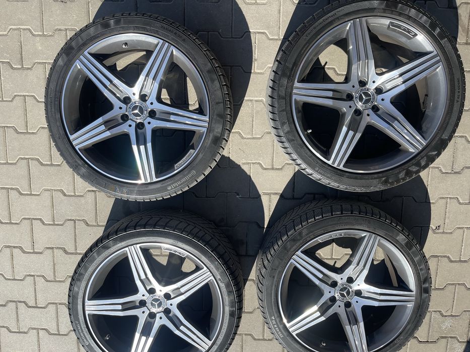 Vand jante AMG 20 Mercedes S Classe cu cauciucuri iarna originale