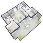 Apartament etaj retras 74mpu 3camere terasa 46mp bloc cu lift Turnisor