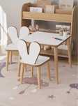 Детска маса 45*45см с 2 Стола "KinderTable"-Бял