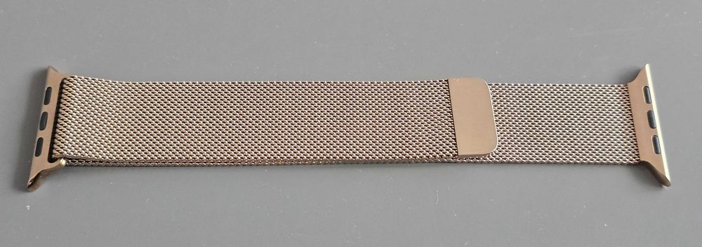Curea Apple Watch 46mm, Milanese Loop, Gold - M/L, originala