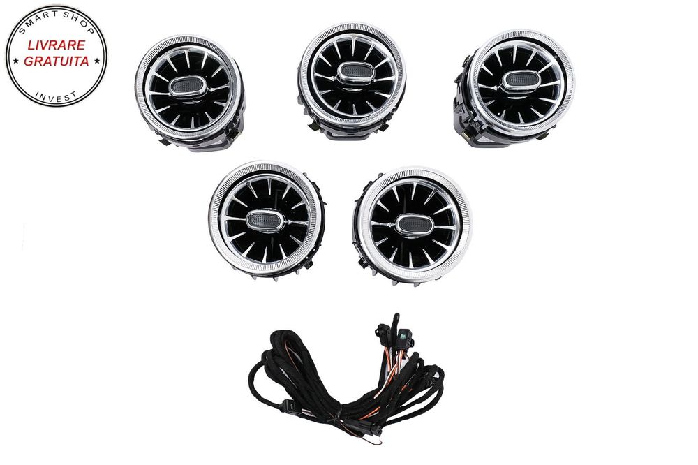 Grile de aerisire Consola Centrala 3 culori Mercedes C-Class W205 GLC SUV X253 W25- livrare gratuita