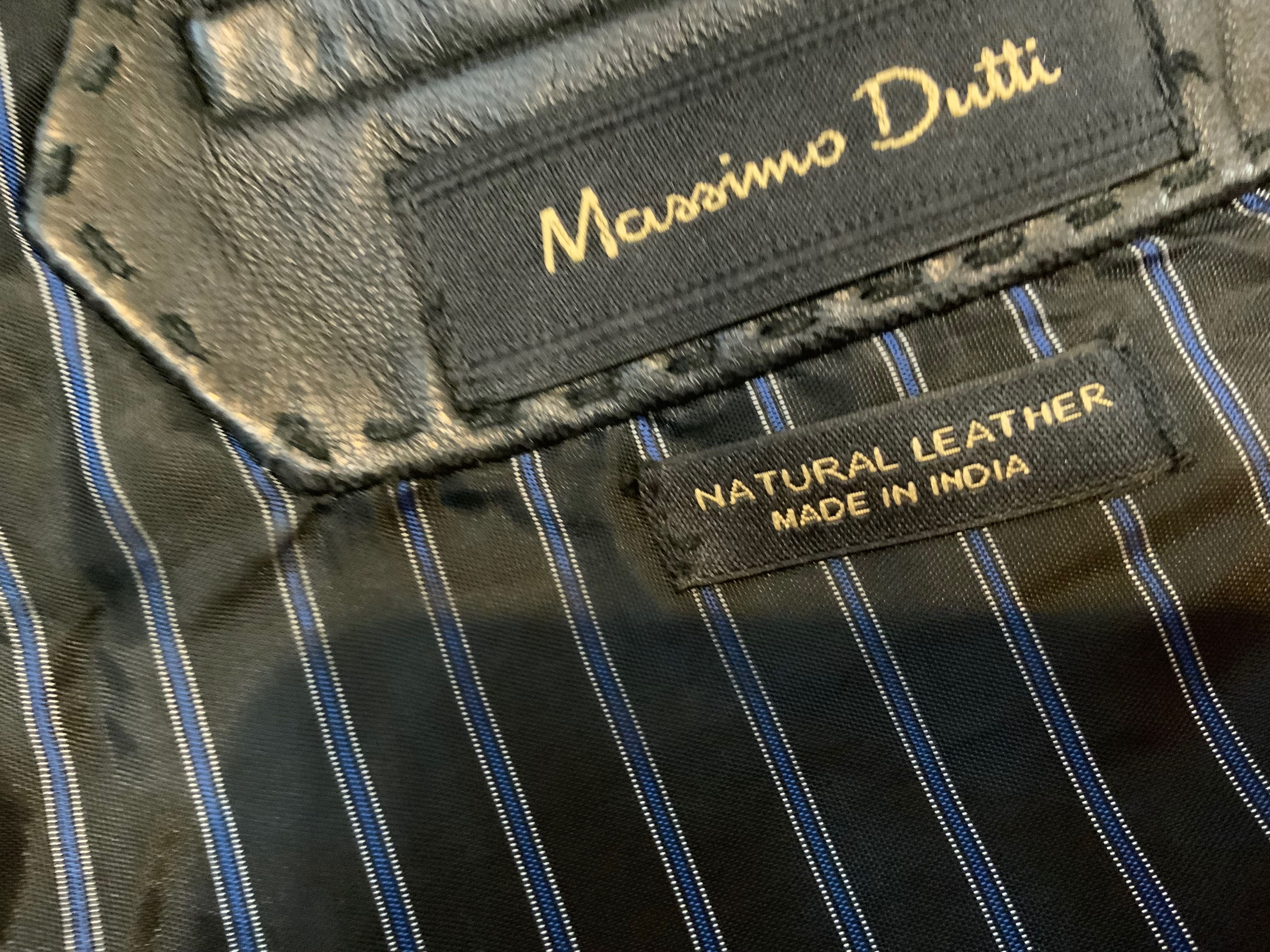 Massimo Dutti-оригинално кожено яке размер м